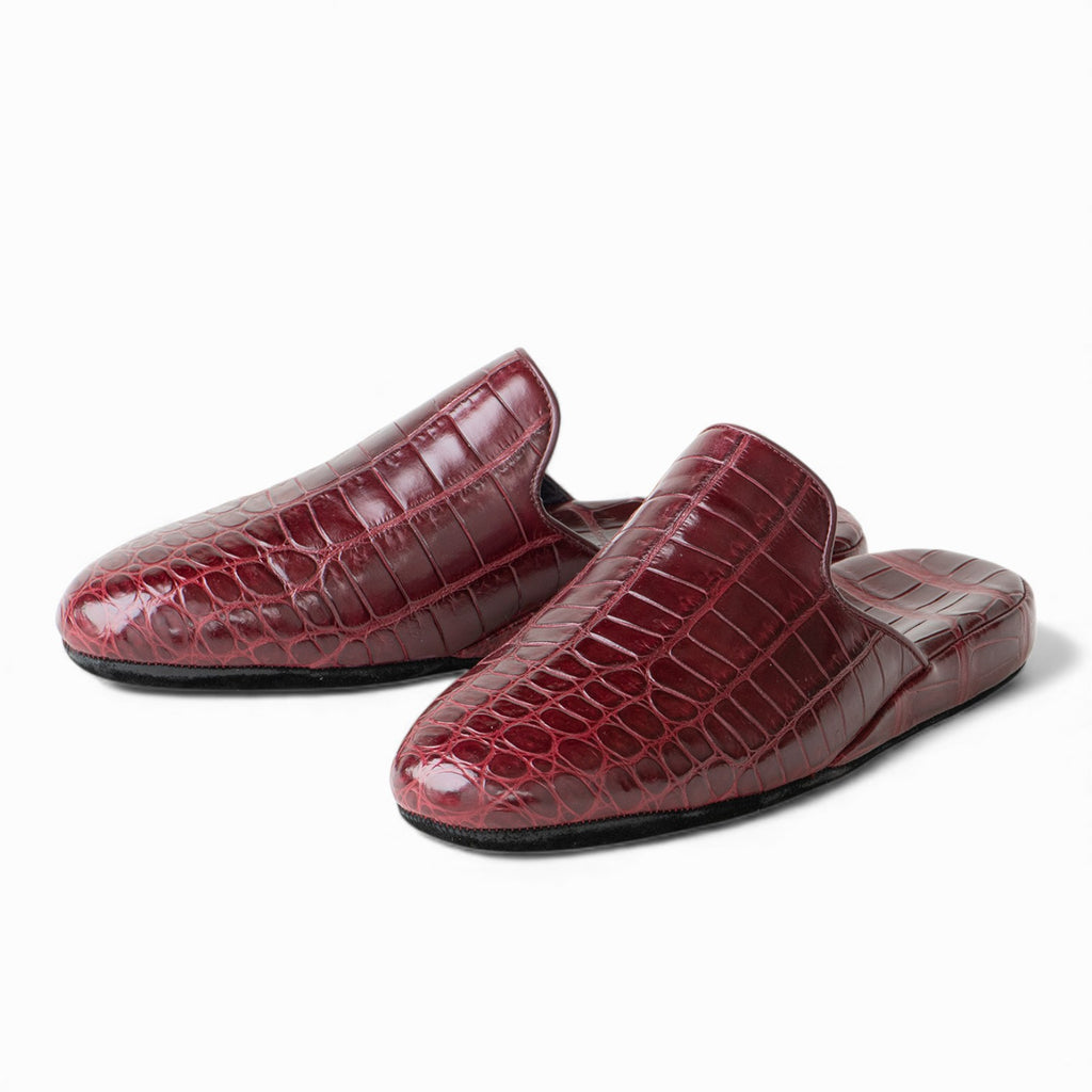SANAX president’s footgear® 9651  Imperial-Class Crocodile Leather Anti-Static Slippers