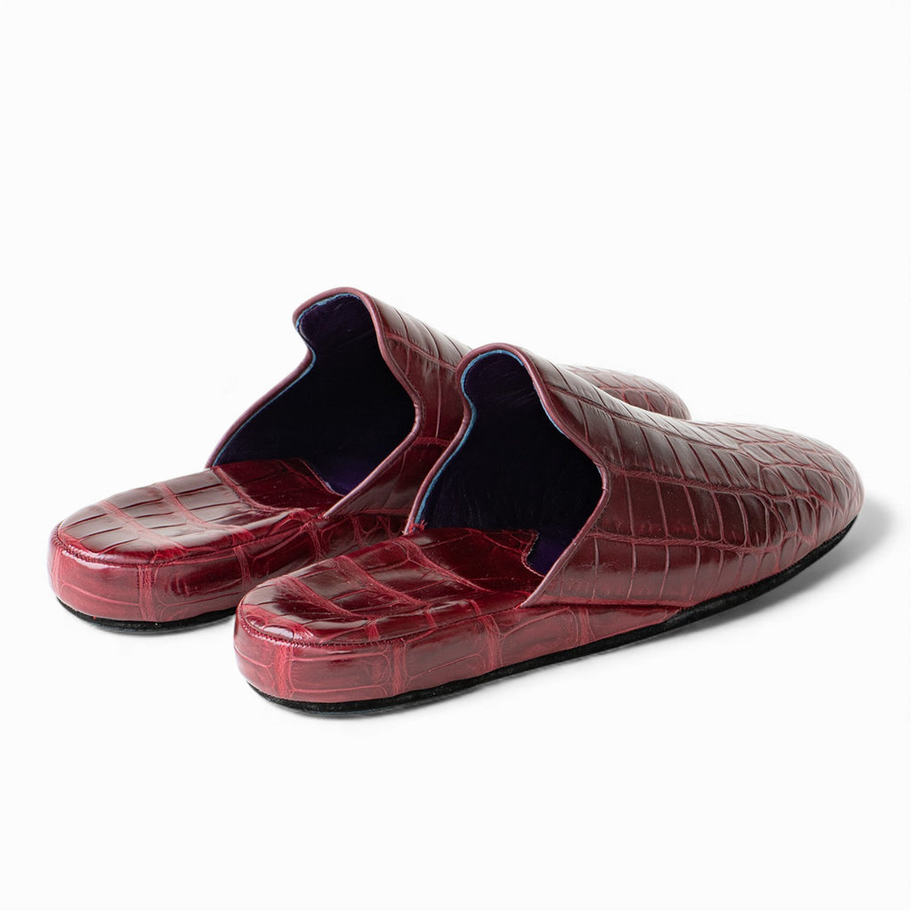SANAX president’s footgear® 9651  Imperial-Class Crocodile Leather Anti-Static Slippers