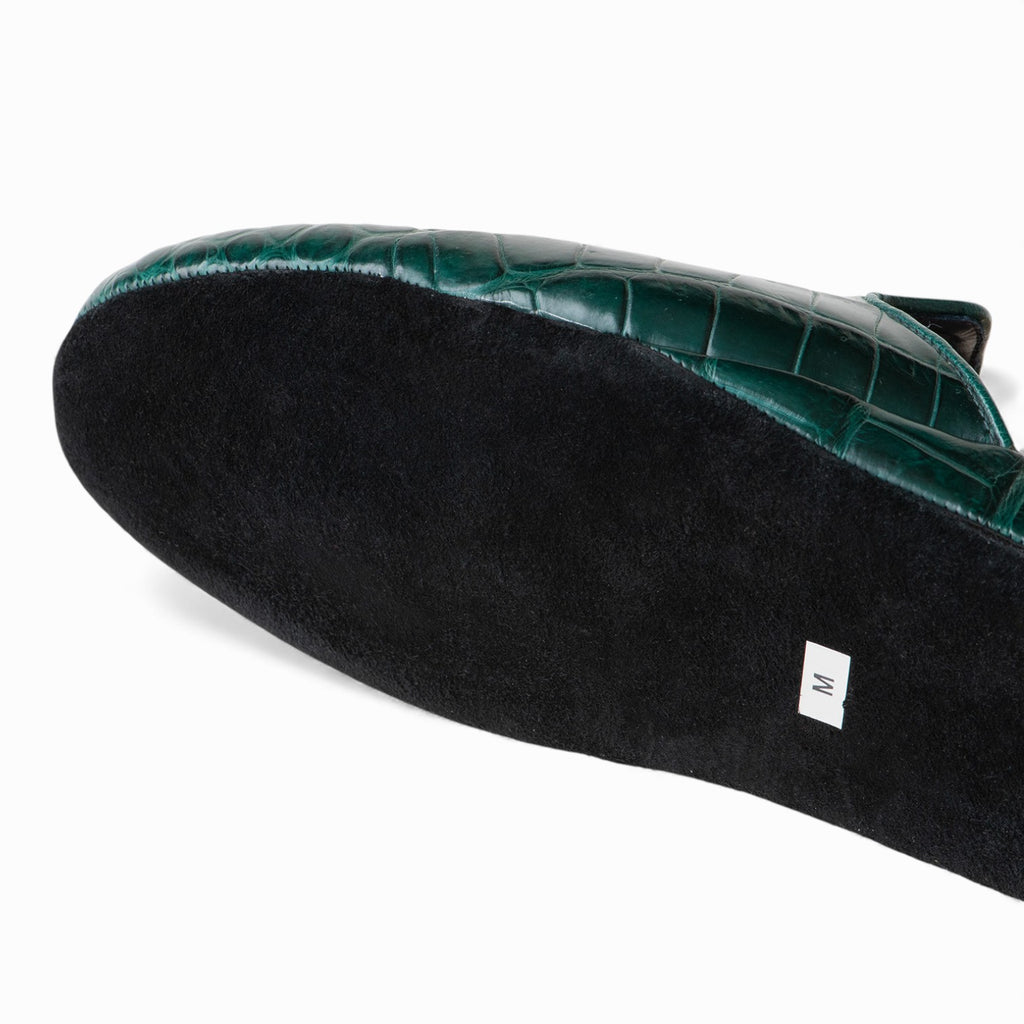 SANAX president’s footgear® 9651  Imperial-Class Crocodile Leather Anti-Static Slippers