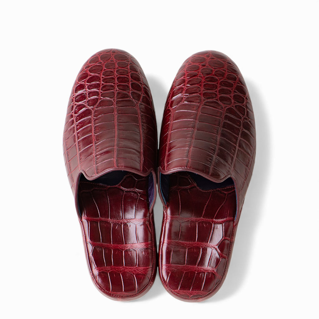SANAX president’s footgear® 9651  Imperial-Class Crocodile Leather Anti-Static Slippers