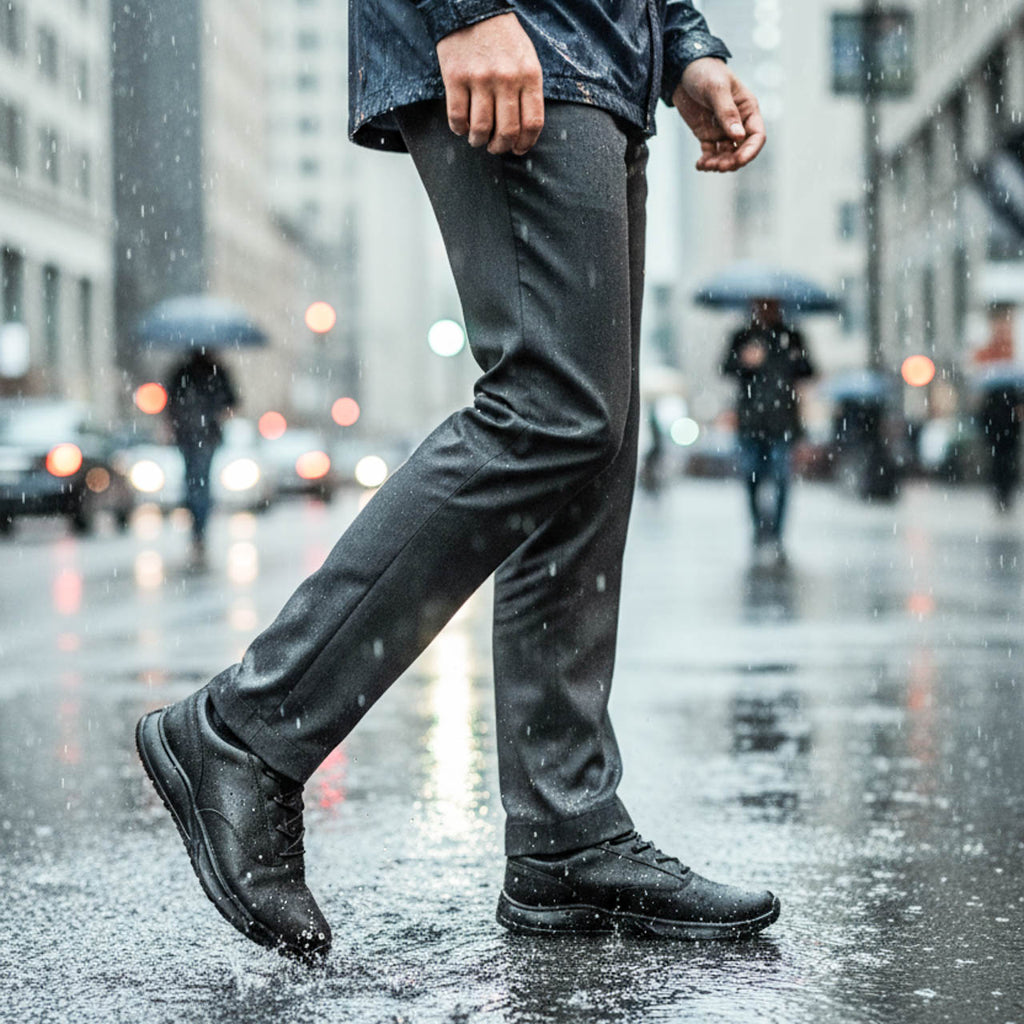 SANAX Hands-Free Business Rain Shoes Waterproof / Non-Slip / Odor-Resistant · Slip-In Design Last design supervised by Japanese master shoemaker MADE IN CHINA