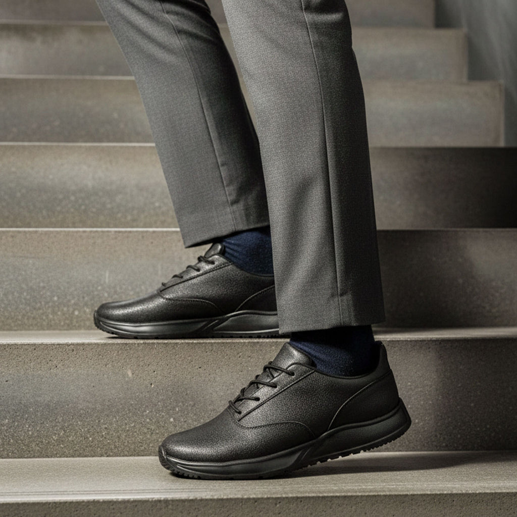 SANAX Hands-Free Business Rain Shoes Waterproof / Non-Slip / Odor-Resistant · Slip-In Design Last design supervised by Japanese master shoemaker MADE IN CHINA